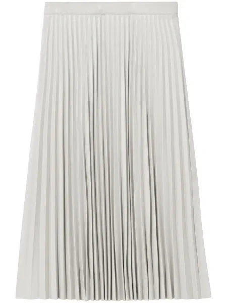 Plisirana kožna suknja Proenza Schouler White Label bijela