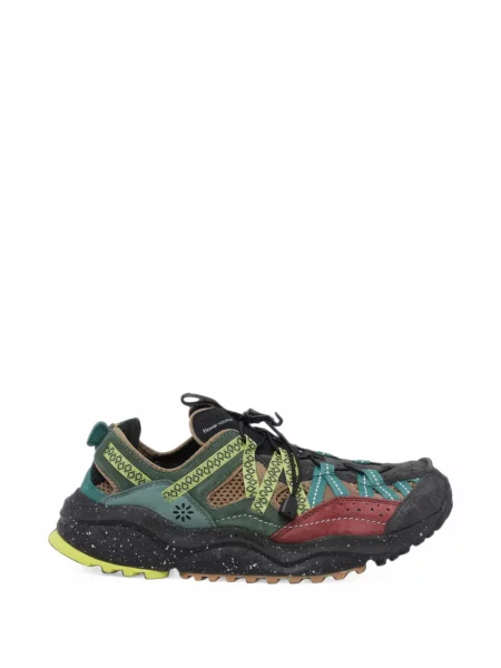 Sneakerși Flower Mountain cu model floral negru