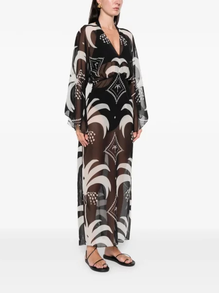 Rochie maxi Johanna Ortiz de costum negru