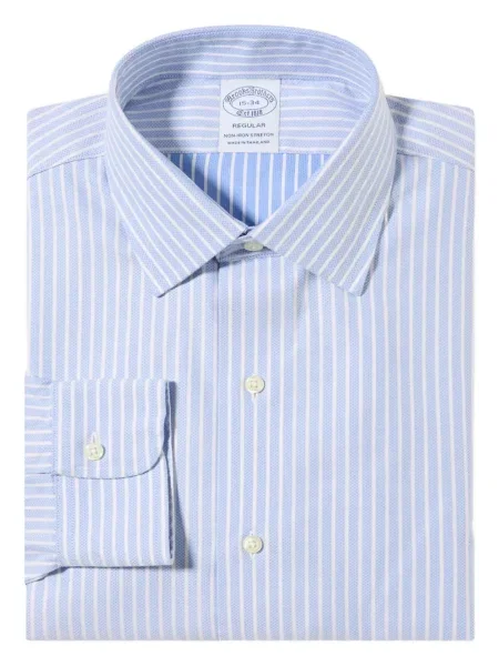 Prugasta košulja Brooks Brothers plava