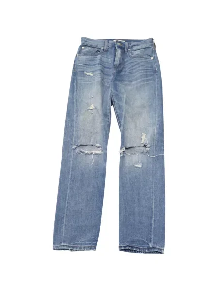 Spodnie Madewell z przetarciami niebieskie