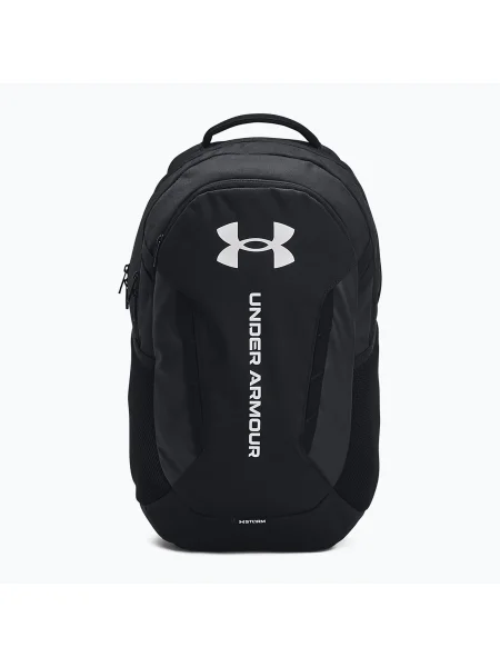 Under Armour Hustle 29 л черна/черна/бяла градска раница бяло