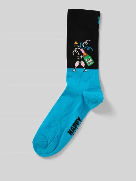 Skarpety o kroju regular fit z wyhaftowanym logo model ‘Let’s Celebrate’ Happy Socks