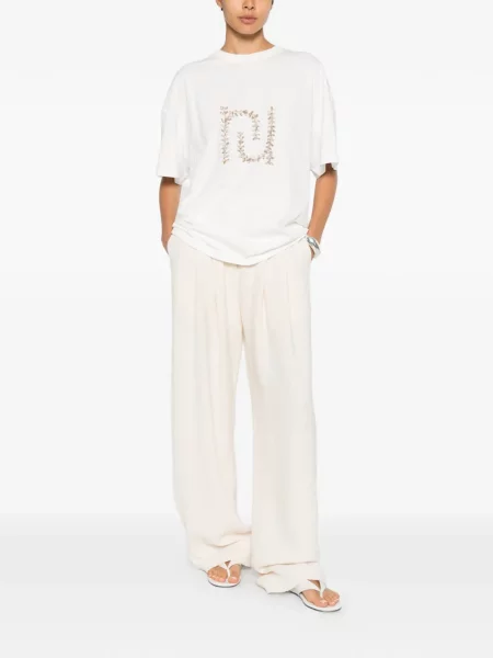 Tricou Nanushka cu model paisley alb