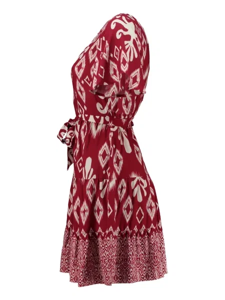 Hailys Rochie roşu închis / murdar alb