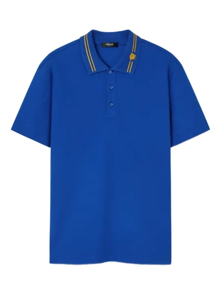 Polo Versace cu broderie albastru