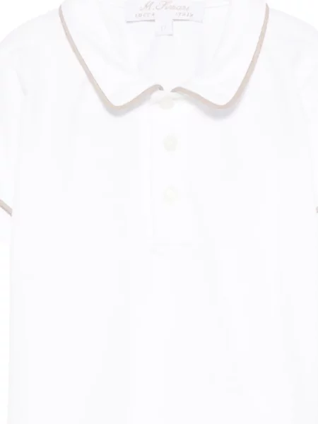 Tricou polo copii Mariella Ferrari alb