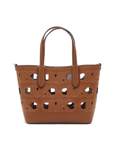 Shopperka Michael Kors skórzana brązowa