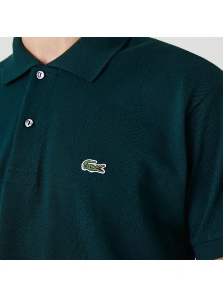 Lacoste Koszulka Polo Oryginał Petit Piqué niebieska