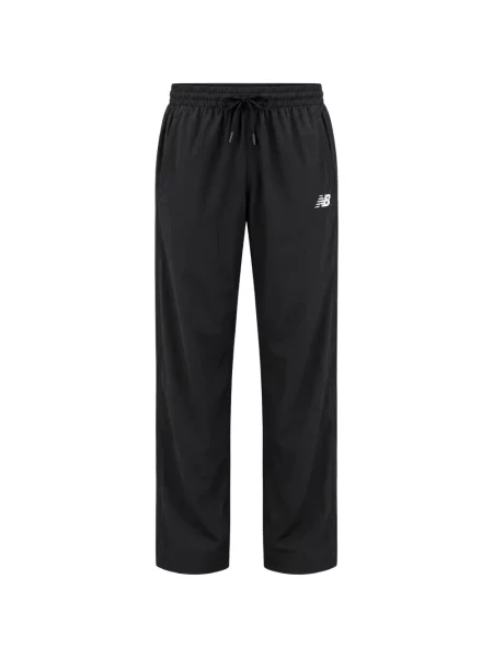Pantaloni New Balance cu imagine alergare alb