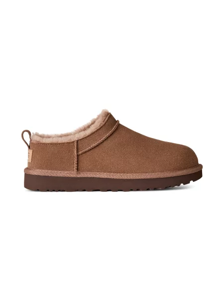 UGG kapcie zamszowe Classic Micro brązowy