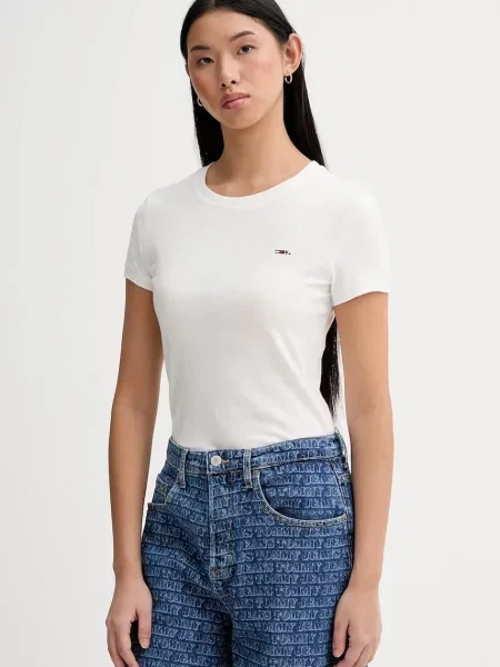Tričko Tommy Jeans béžová