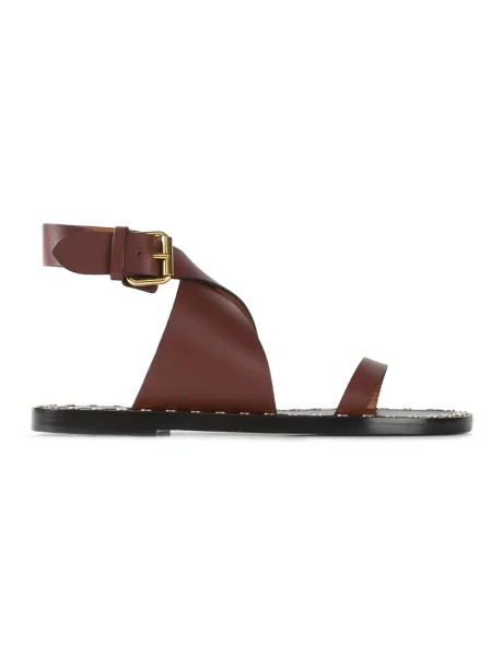 Sandale Isabel Marant fără toc maro