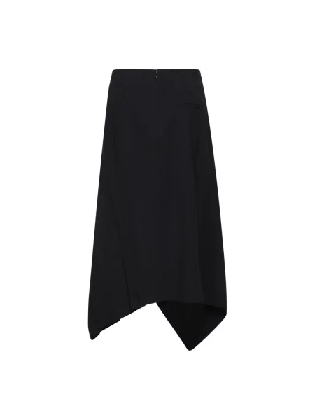 Spódnica midi Bottega Veneta wełniana czarna