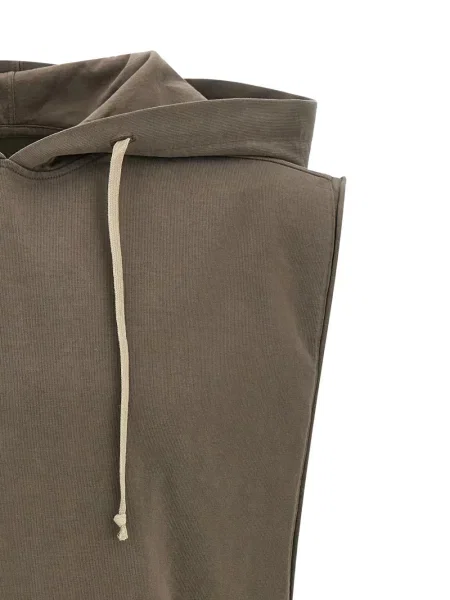 Елек Rick Owens Drkshdw с качулка кафяво