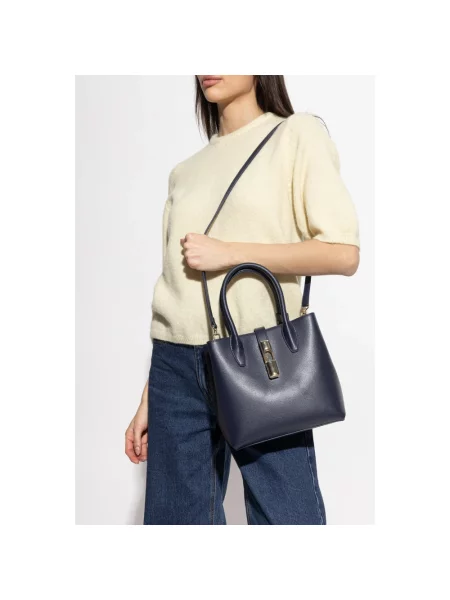 Furla Torebka Goccia S KH Granatowy niebieska