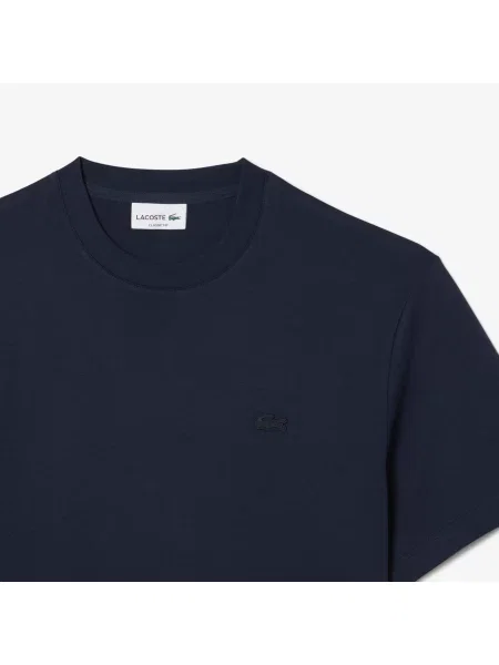 Lacoste T-Shirt Z Haftowanym Symbolem niebieski