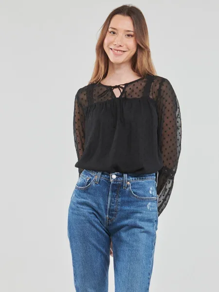 VILA Blúz EDEE' fekete