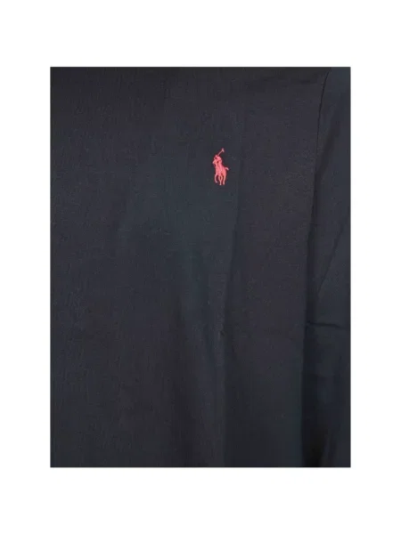 Lung tricou polo Polo Ralph Lauren cu broderie negru