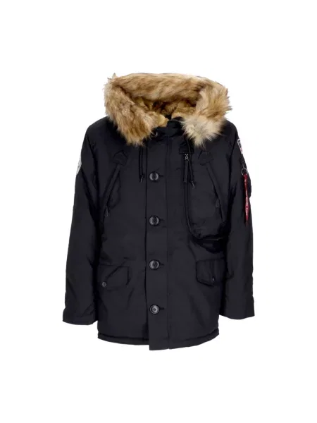 Kurtka Alpha Industries polarowa ze stójką czarna