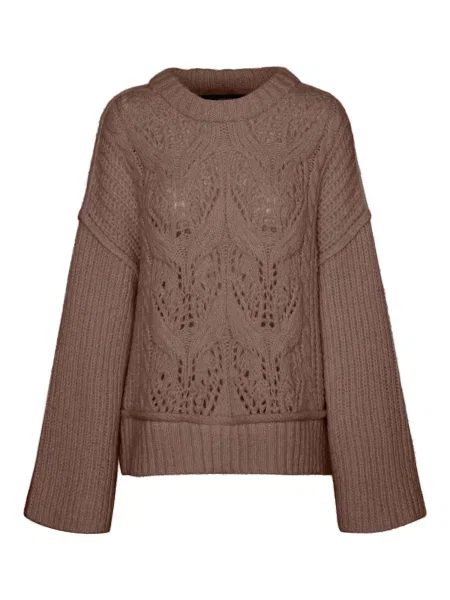VERO MODA Pulover MORNA' maro