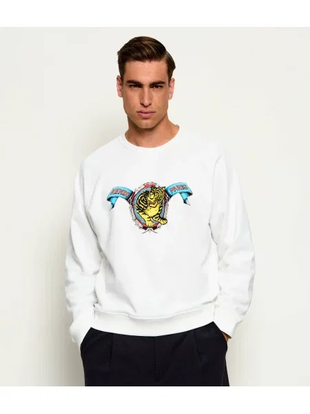 Kenzo Hanorac Jumping Tiger alb