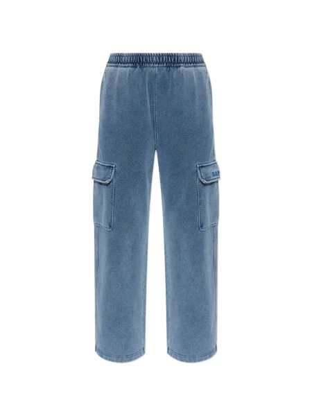 Pantaloni cargo A Bathing Ape® cu broderie albastru