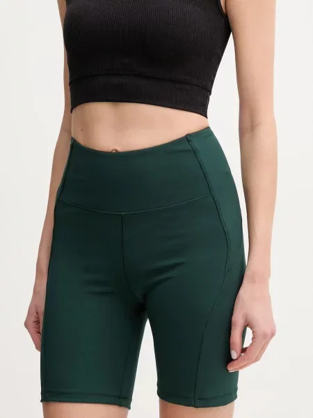 Casall pantaloni scurți de antrenament neted high waist verde