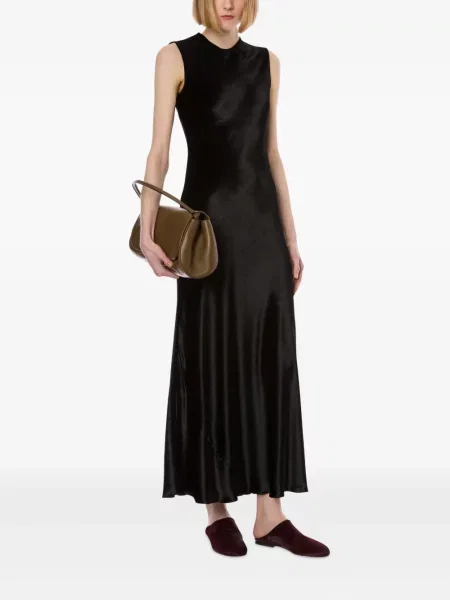 Rochie Alberta Ferretti din satin de costum negru