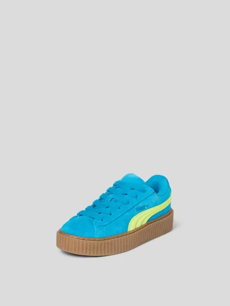 Sneakersy z naturalnej skóry Puma niebieskie