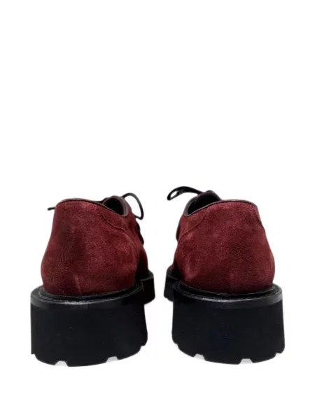 Pantofi derby Calce chunky roșu