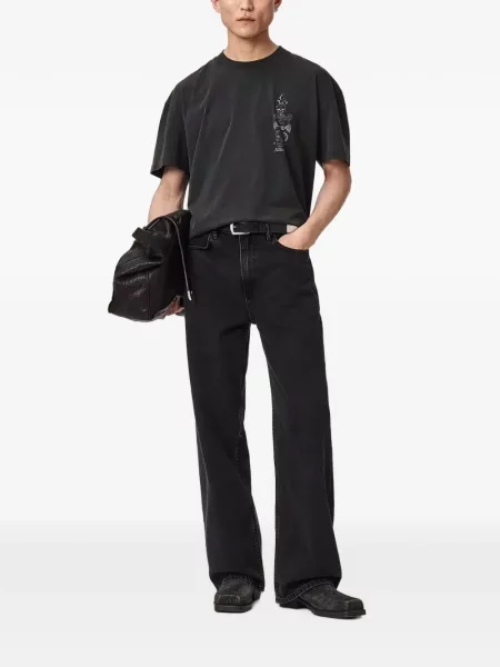 Tricou Allsaints cu imagine negru