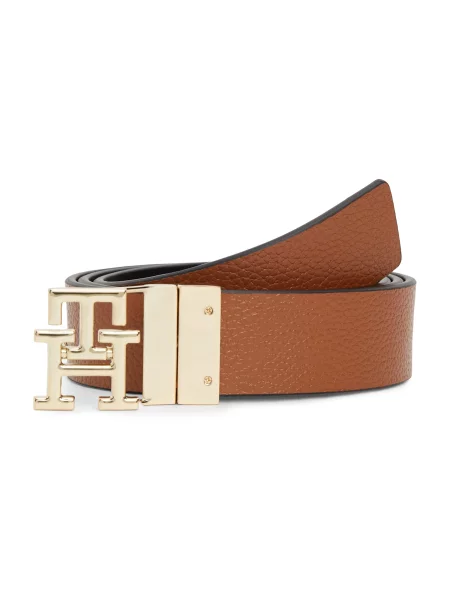 TOMMY HILFIGER Curea maro coniac negru