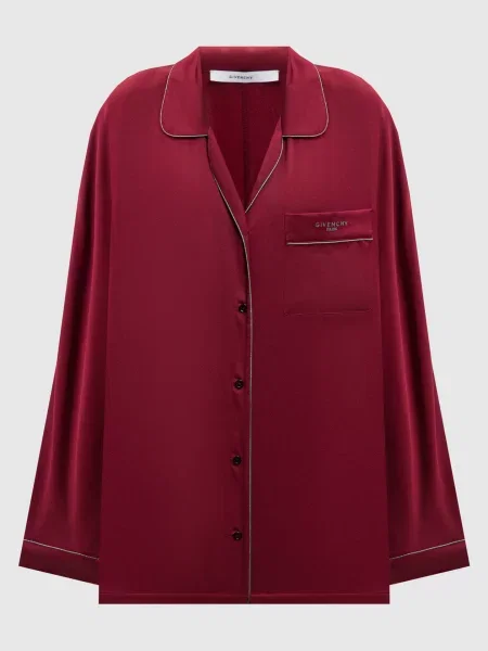Блуза із шовку Givenchy бордова
