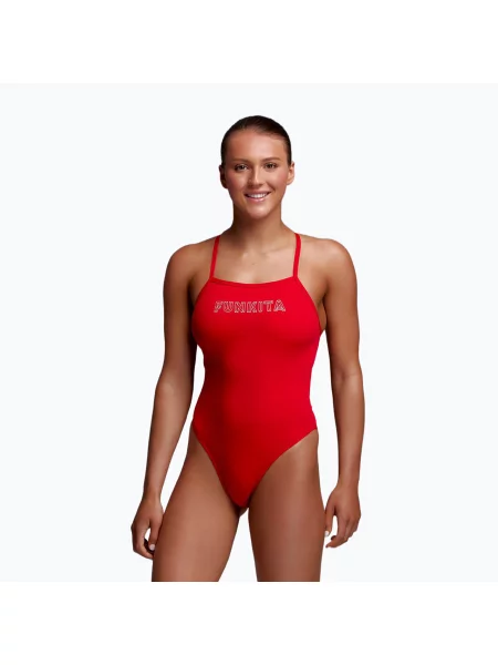 Costum de baie întreg pentru femei Funkita Tie Me Tight One Piece fire