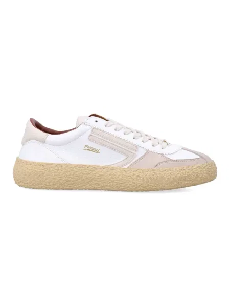 Sneakersy Puraai zamszowe białe