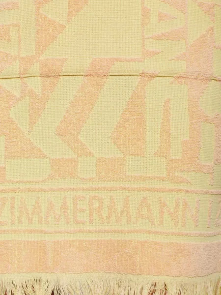 Rochie mini Zimmermann din jacard cu autograf galben