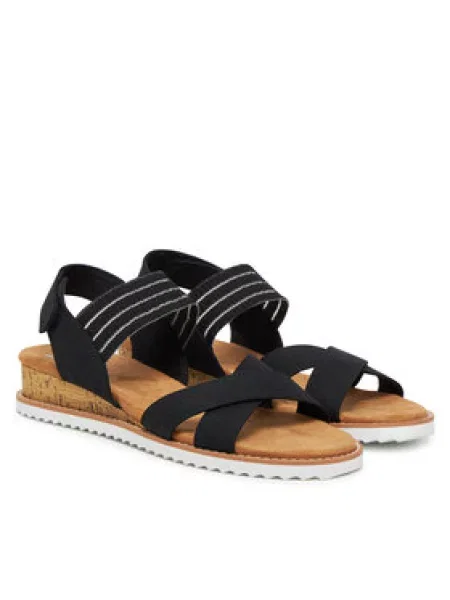 Skechers Sandály BOBS Desert Kiss-Shore Enough černá