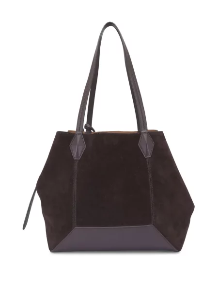 Geantă shopper Jimmy Choo maro