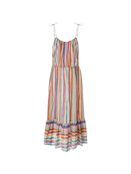 Rochie maxi Missoni fără mâneci de costum alb