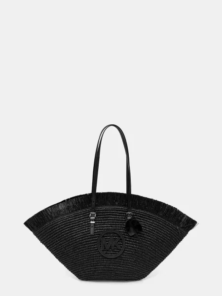 MICHAEL Michael Kors torebka koszyk z imitacji skóry czarna