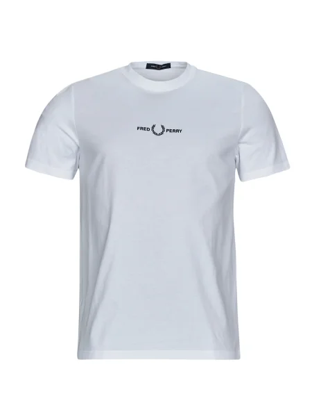 Tričko Fred Perry s výšivkou biela