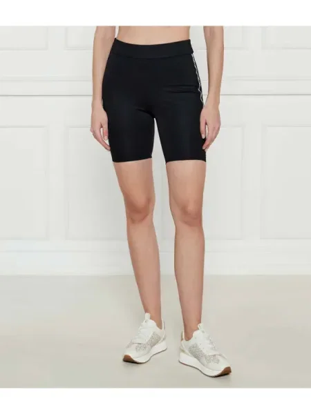 Michael Kors Pantaloni scurți biker negru