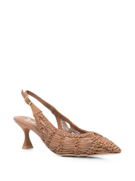 Pantofi cu toc Marc Ellis slingback maro