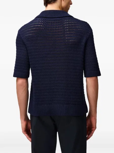 Tricou Retori cu decolteu în V albastru
