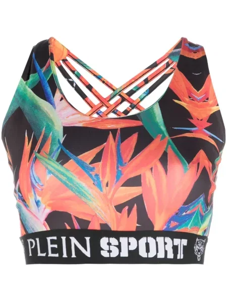 Sutien Plein Sport cu imagine alergare negru