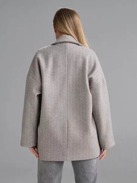 Пальто ISSA Plus кашемір сірий