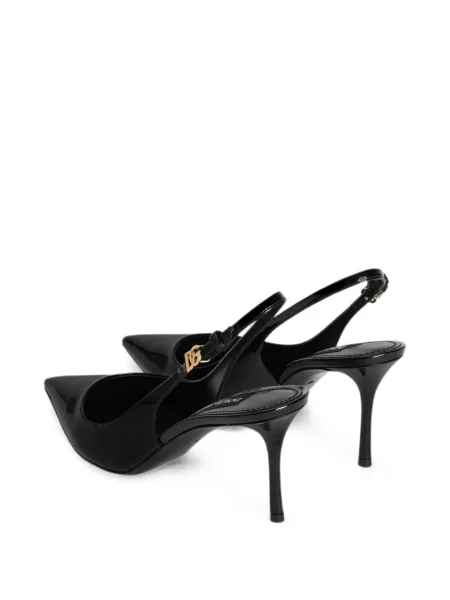 Pantofi cu toc Dolce & Gabbana slingback negru