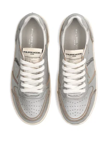 Sneakerși Philippe Model Paris din piele gri
