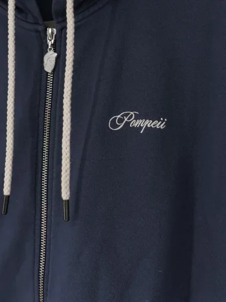 Hanorac cu glugă Pompeii cu autograf albastru